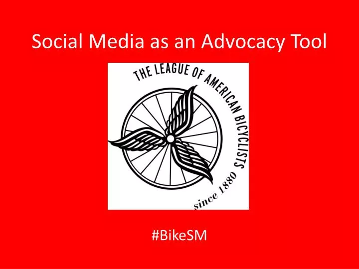 social media as an advocacy tool