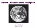 General Circulation of the Atmosphere - slide 1