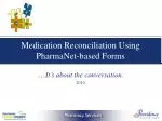 Medication Reconciliation Using PharmaNet-based Forms - slide 1