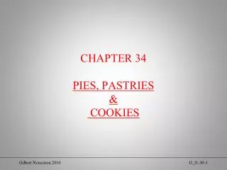 CHAPTER 34 PIES, PASTRIES &amp; COOKIES