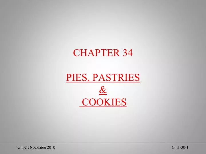chapter 34 pies pastries cookies