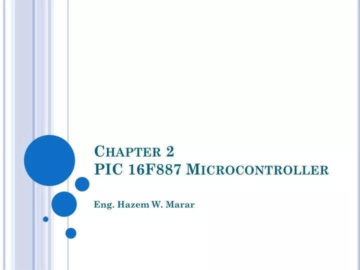 chapter 2 pic 16f887 microcontroller