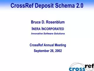 CrossRef Deposit Schema 2.0