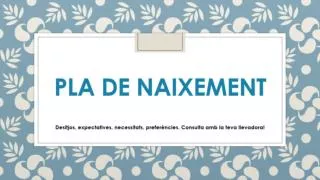 pla de naixement