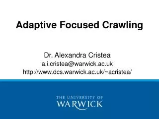 Adaptive Focused Crawling