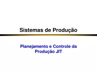 sistemas de produ o