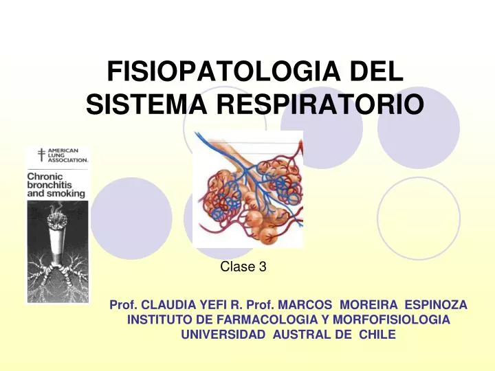 fisiopatologia del sistema respiratorio
