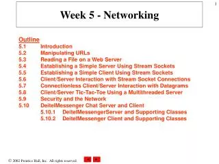 Week 5 - Networking
