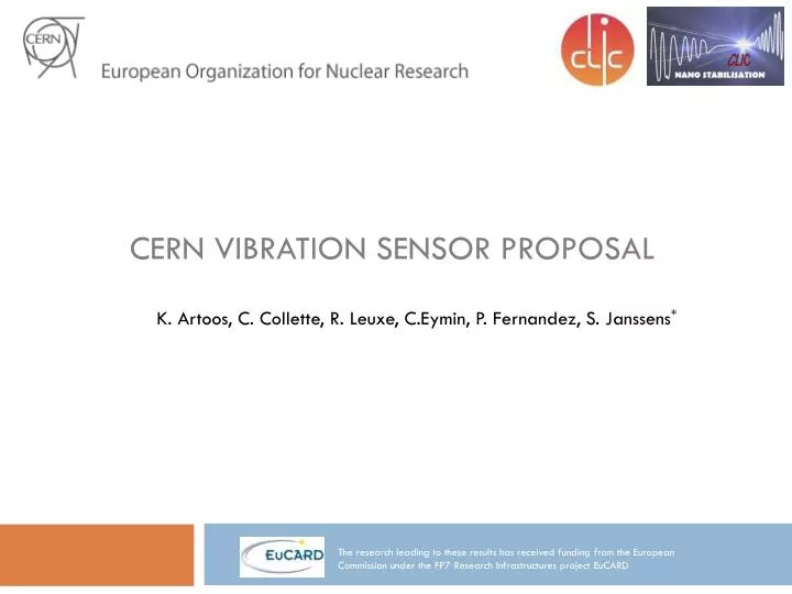 cern vibration sensor proposal