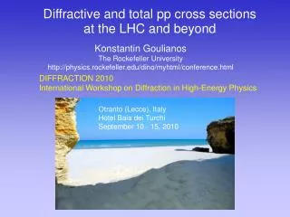 Diffractive and total pp cross sections at the LHC and beyond