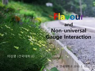 F l a v o u r and Non-universal Gauge Interaction