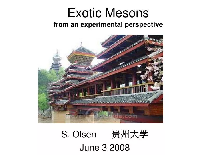 exotic mesons from an experimental perspective