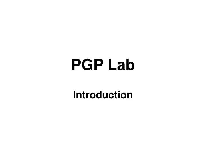 pgp lab