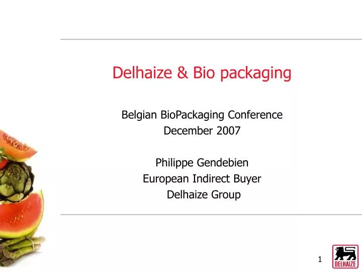 delhaize bio packaging