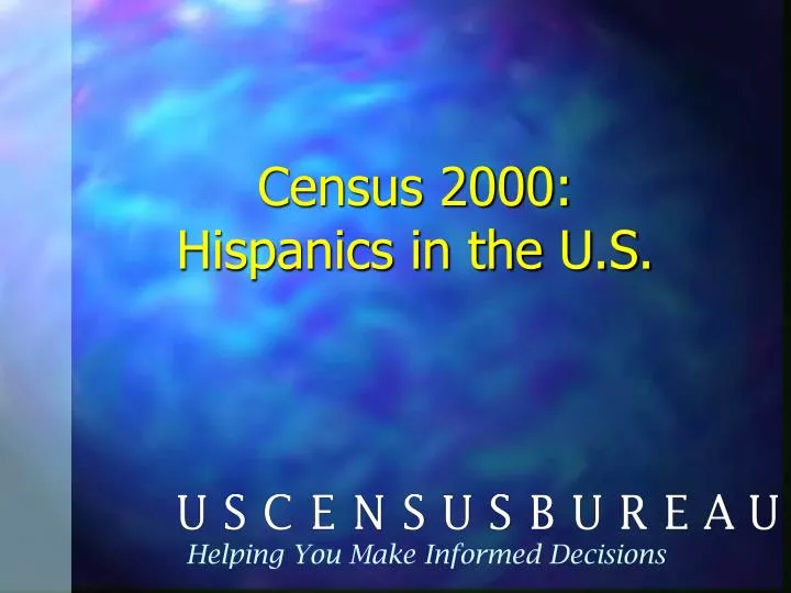 census 2000 hispanics in the u s