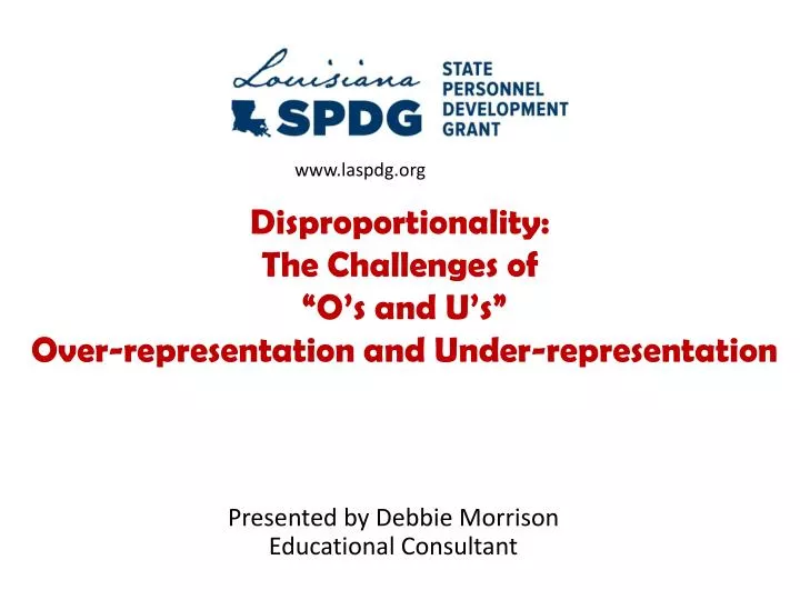 disproportionality the challenges of o s and u s over representation and under representation