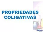 PROPRIEDADES COLIGATIVAS - slide 1