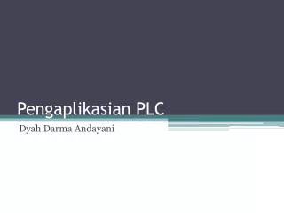 pengaplikasian plc