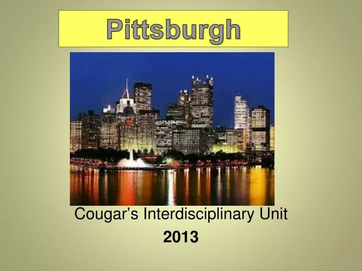 cougar s interdisciplinary unit 2013