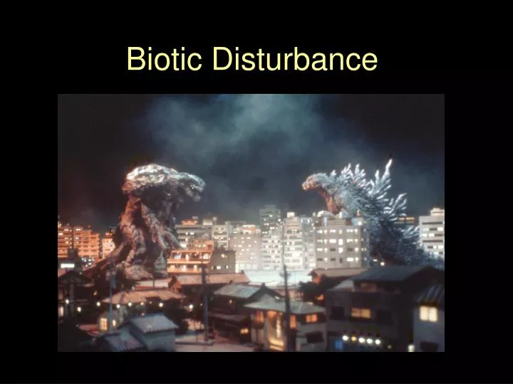 biotic disturbance