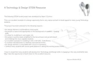 A Technology &amp; Design STEM Resource