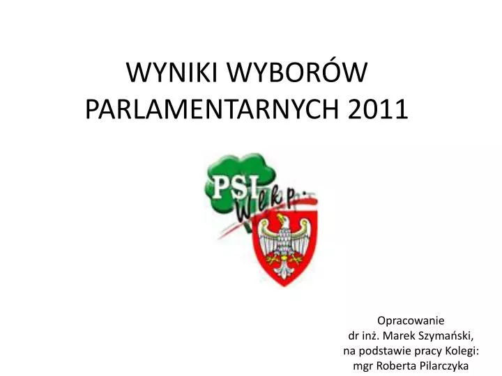 wyniki wybor w parlamentarnych 2011