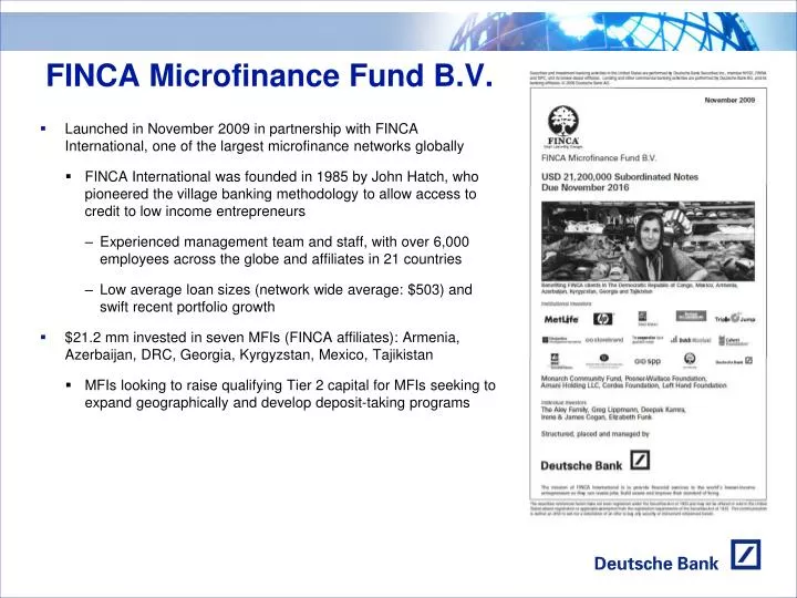 finca microfinance fund b v
