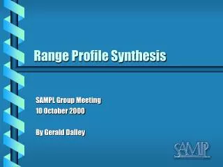 Range Profile Synthesis