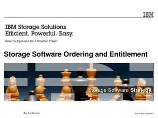 Storage Software Ordering and Entitlement