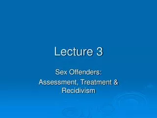 Lecture 3