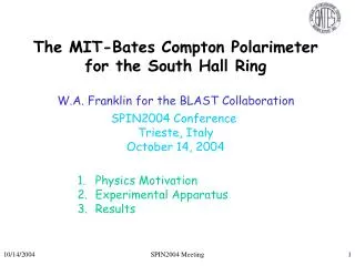 The MIT-Bates Compton Polarimeter for the South Hall Ring