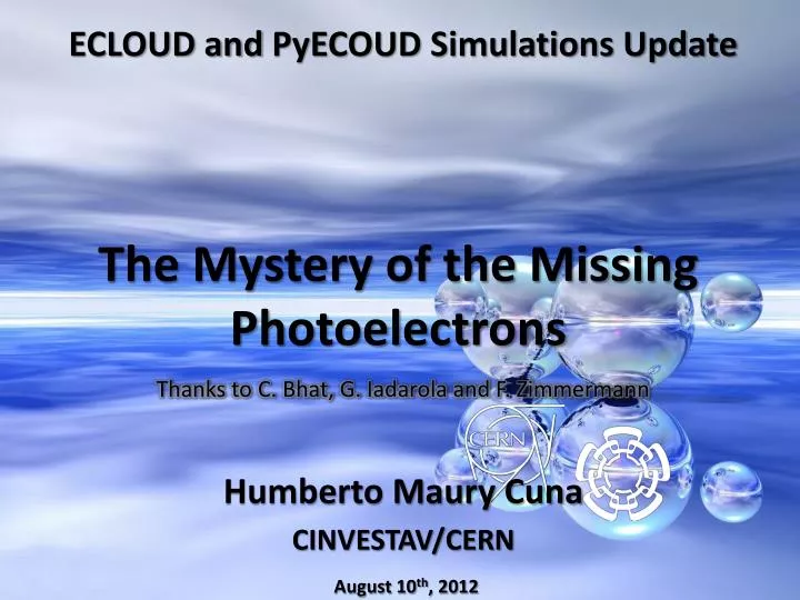 the mystery of the missing photoelectrons