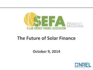 The Future of Solar Finance