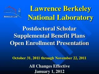 Lawrence Berkeley National Laboratory