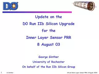 Update on the D0 Run IIb Silicon Upgrade for the Inner Layer Sensor PRR 8 August 03
