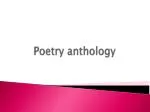 Poetry anthology - slide 1