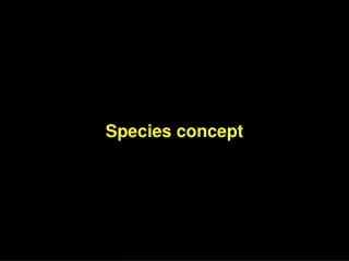 Species concept