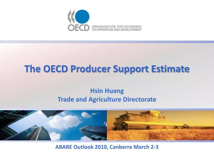 the oecd producer support estimate