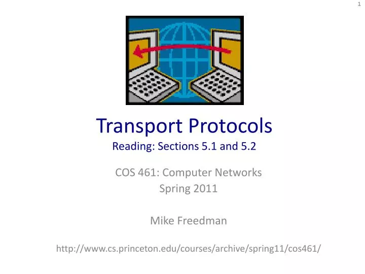 transport protocols reading sections 5 1 and 5 2