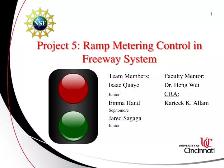 project 5 ramp metering control in freeway system