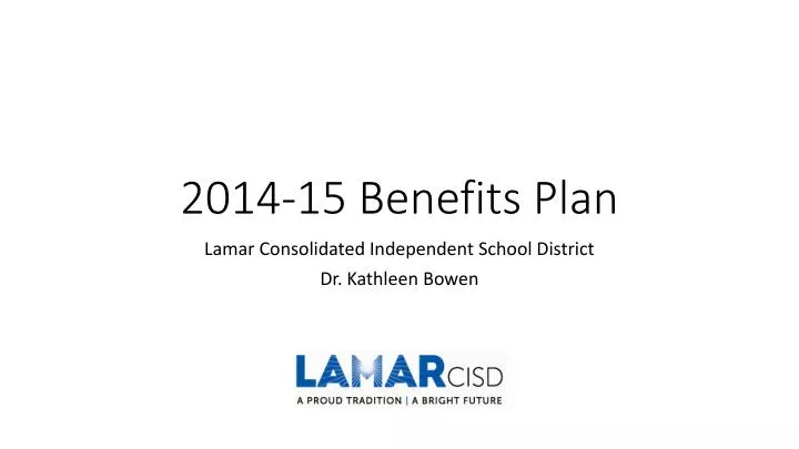 2014 15 benefits plan