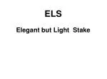 ELS - slide 1