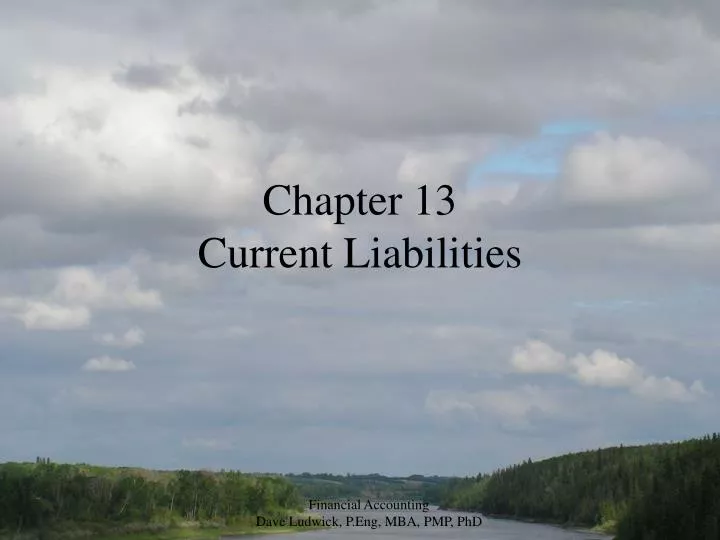 chapter 13 current liabilities