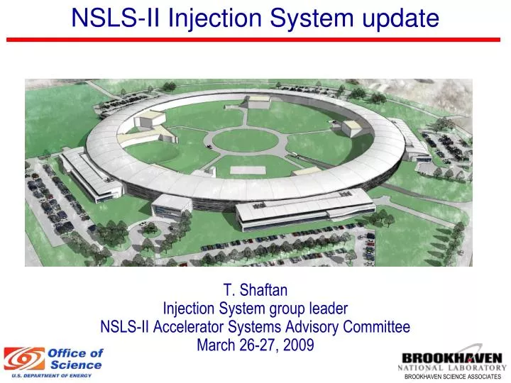 nsls ii injection system update