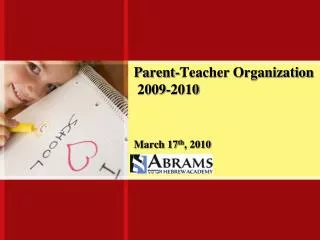 Parent-Teacher Organization 2009-2010