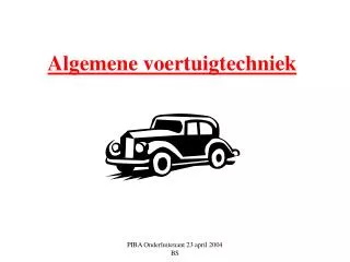 algemene voertuigtechniek