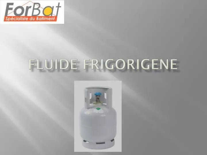 fluide frigorigene