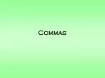 Commas - slide 1