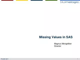 Missing Values in SAS