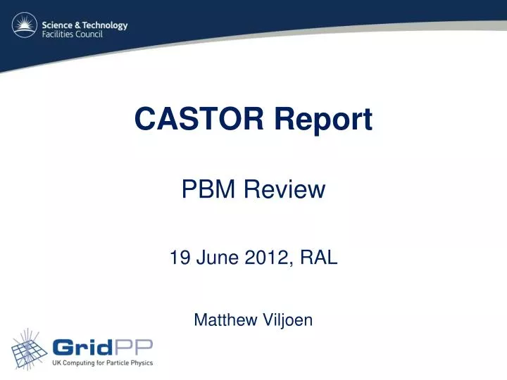 castor report